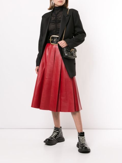 Alexander McQueen Pleated A-line Skirt - Farfetch