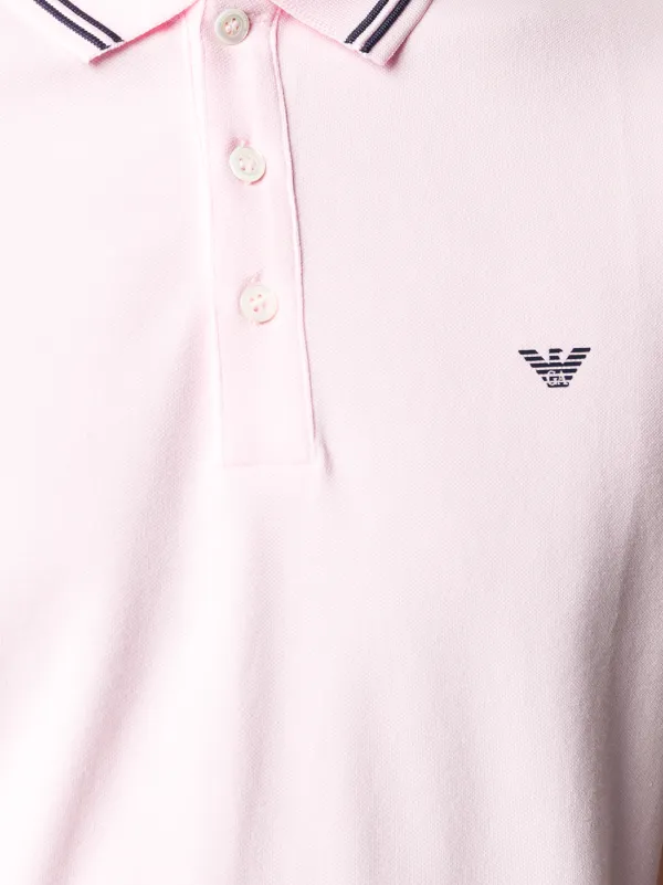 pink armani polo shirt