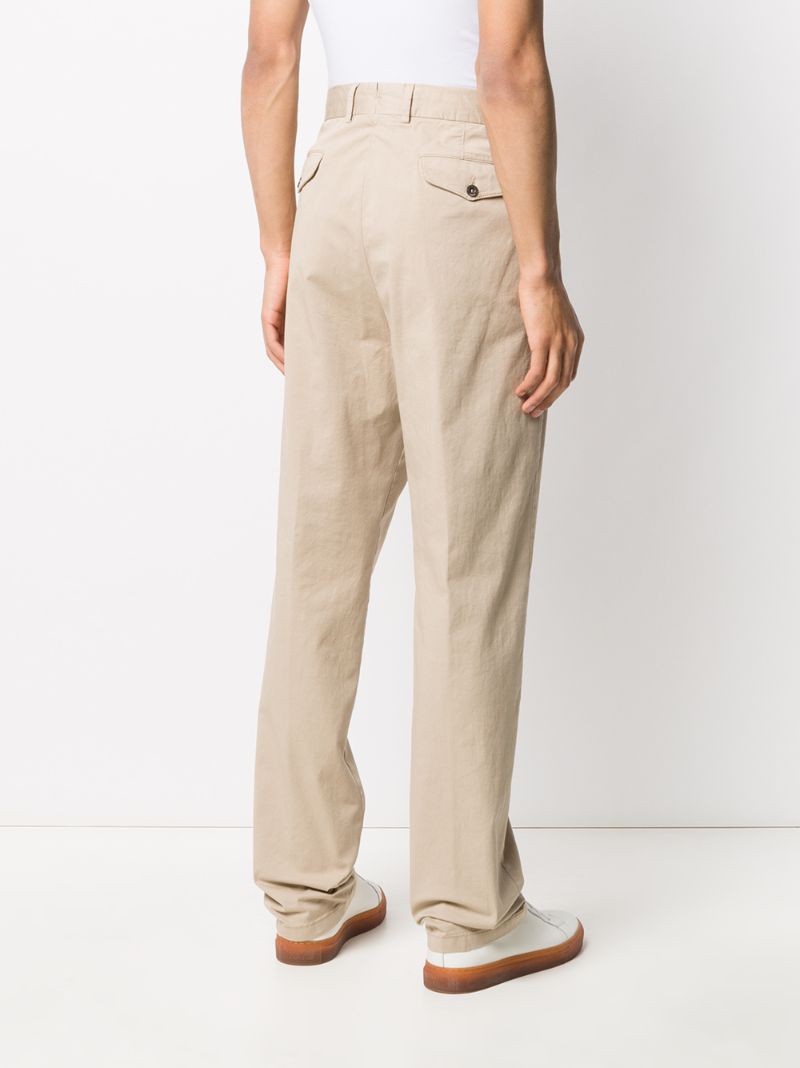 Shop Lardini Luxor Tapered Chinos In Neutrals