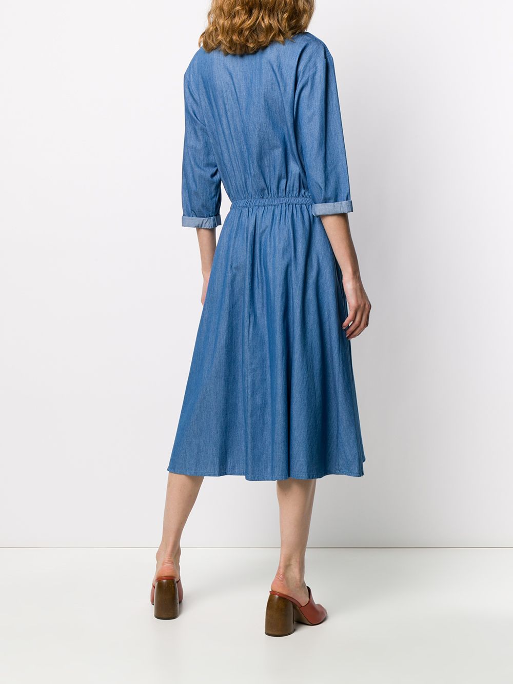 фото Semicouture denim shirt dress