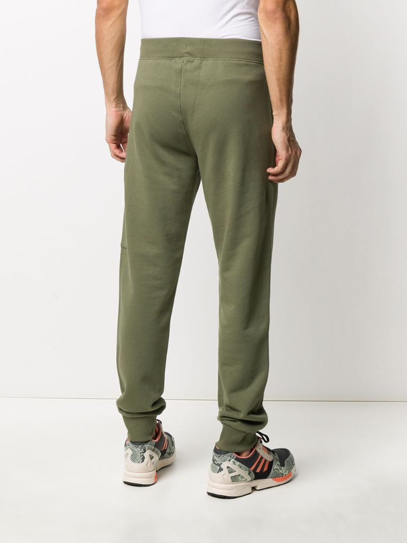 Shop C.p. Company Tapered Track Pants In Green