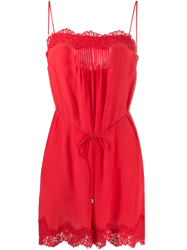 zimmermann red playsuit