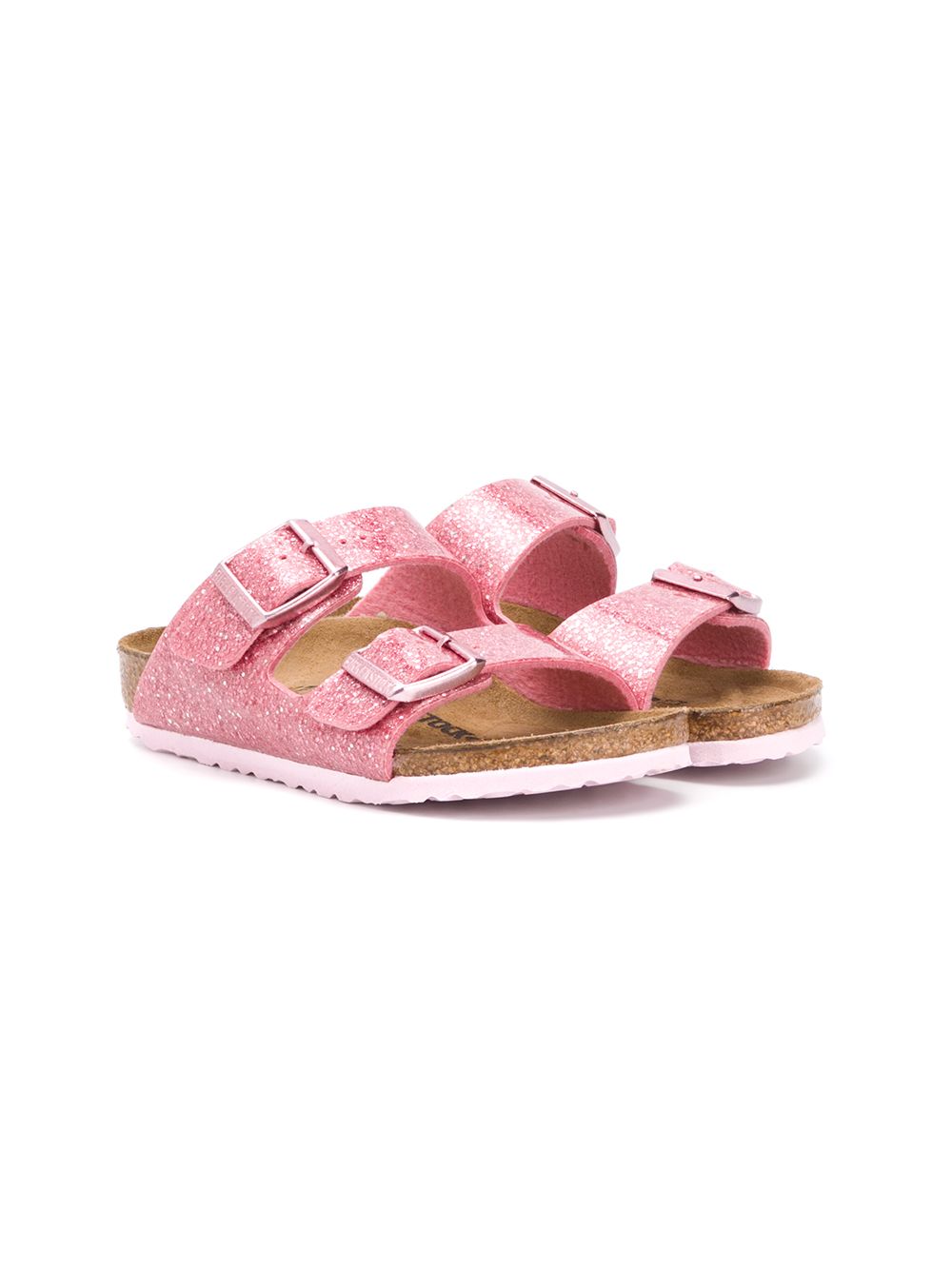 фото Birkenstock kids сандалии arizona с блестками