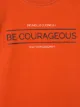 Brunello Cucinelli Kids تيشيرت قطن بطبعة Be Courageous