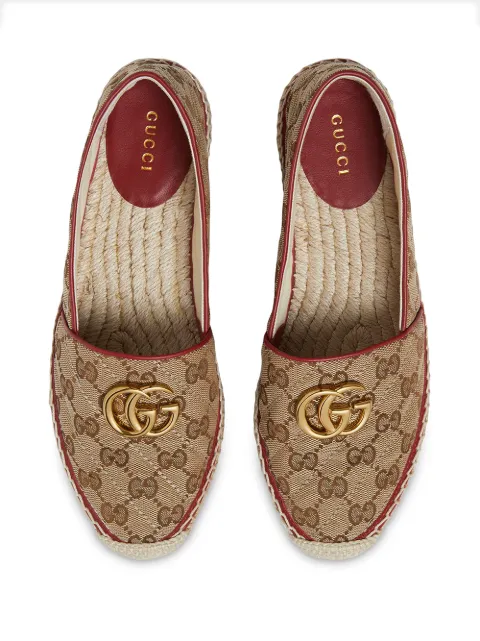gg matelassé canvas espadrille sandals