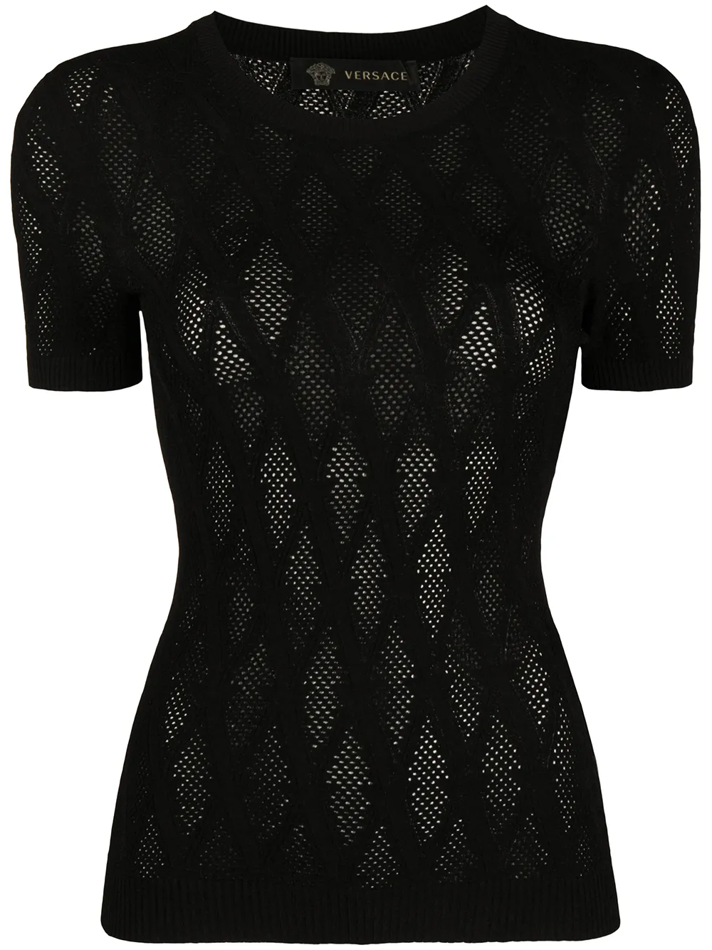 Versace Top Mit V-Ausschnitt R05UA Nb8hV Versace Top Mit V-Ausschnitt R05UA Nb8hV