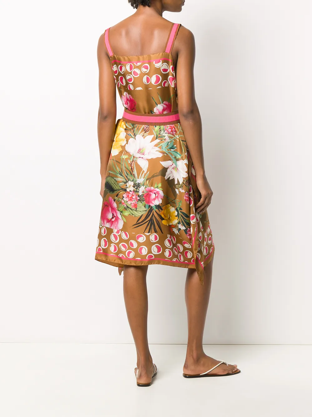 фото Altea floral-print silk dress