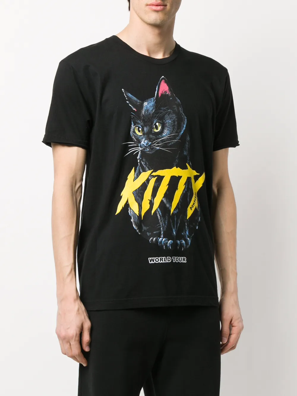  Domrebel 'meow' T Shirt   Schwarz 