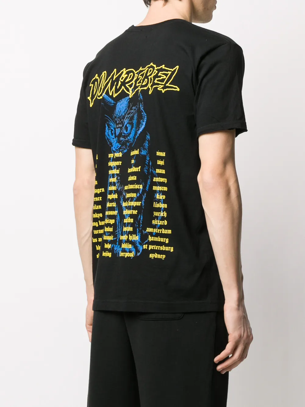 DOMREBEL T-shirt met print Zwart