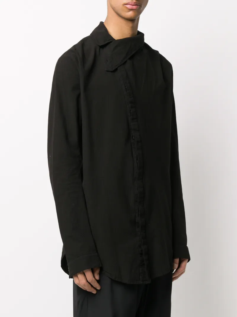 ARMY OF ME HIGH-NECK DRAPED SHIRT