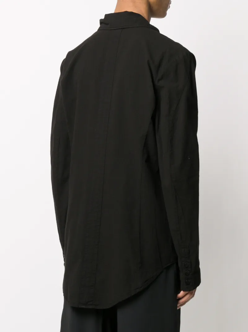 ARMY OF ME HIGH-NECK DRAPED SHIRT