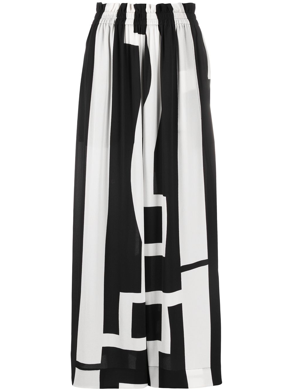 фото Henrik vibskov strong man abstract-print crepe maxi skirt