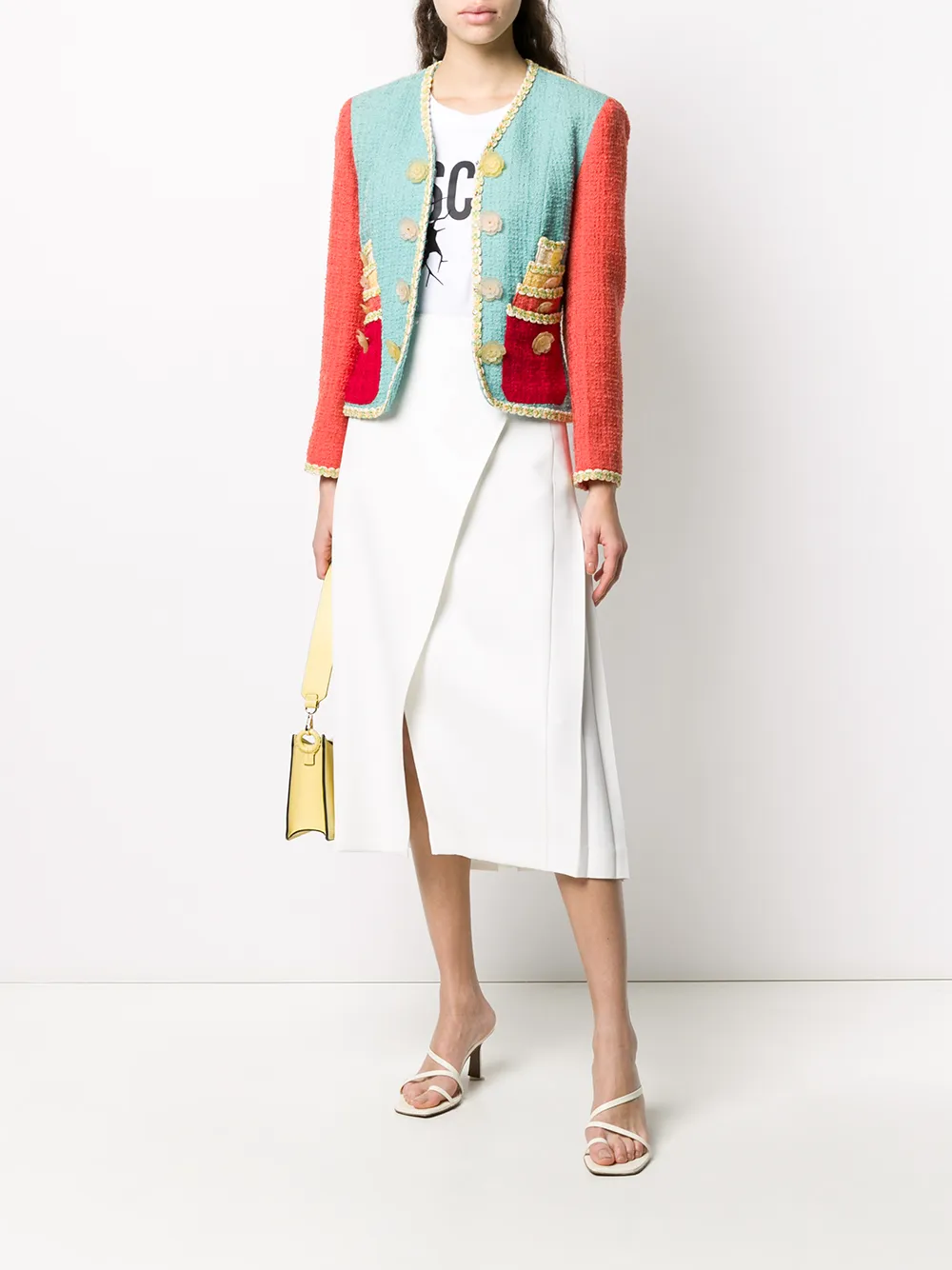 Image 2 of Moschino Pre-Owned '1980s bouclé jacket