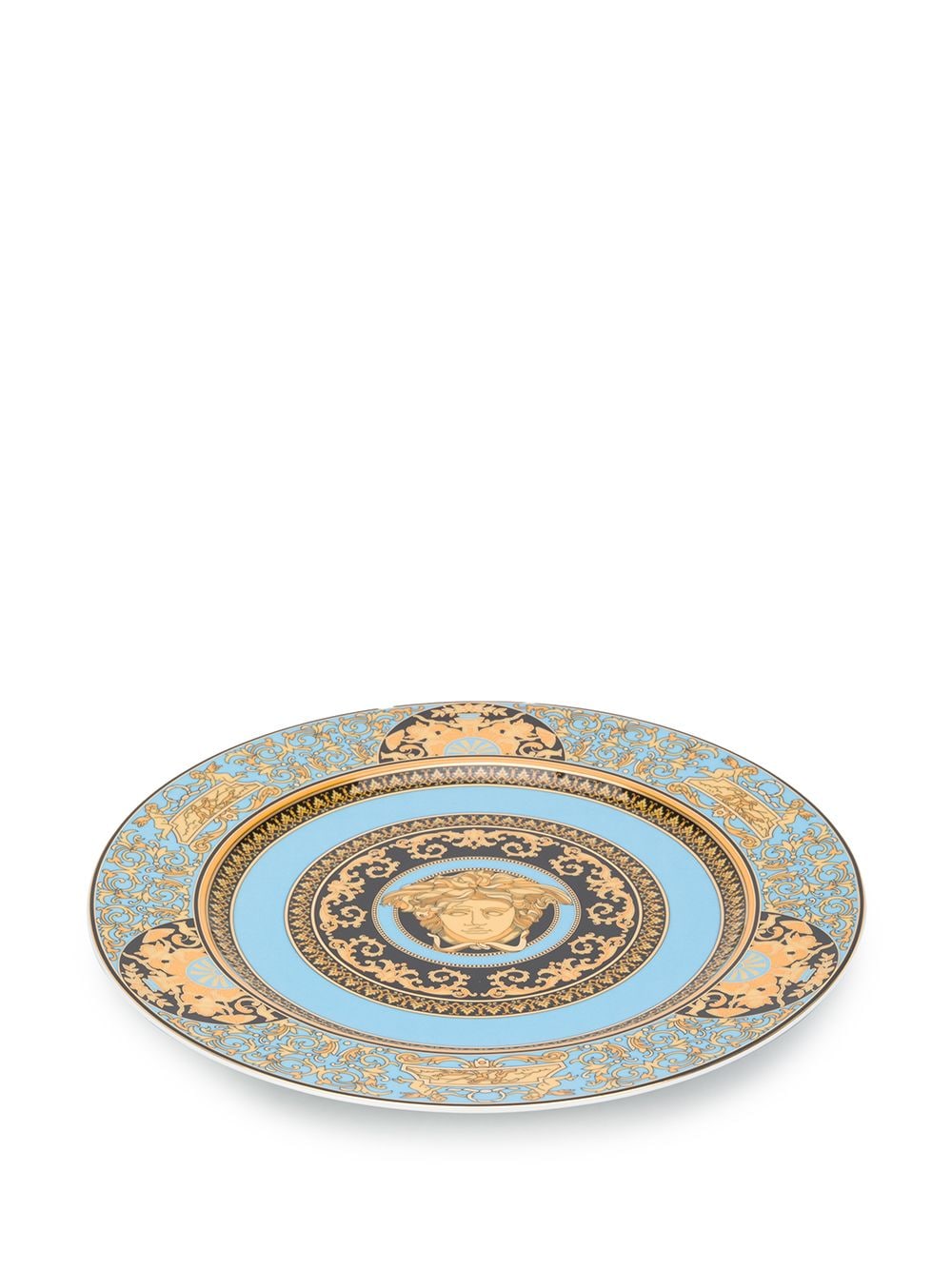 фото Versace home тарелка с принтом medusa и узором baroque