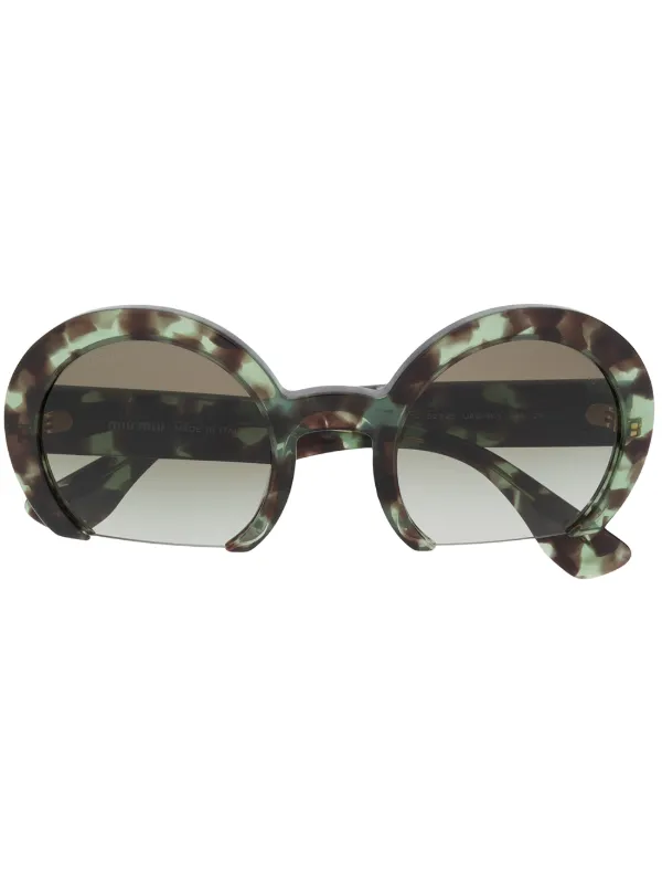 miu miu round sunglasses