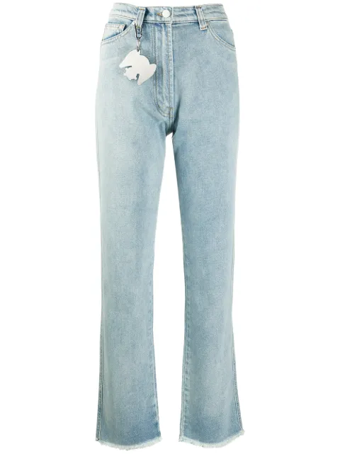 Natasha Zinko frayed flared jeans
