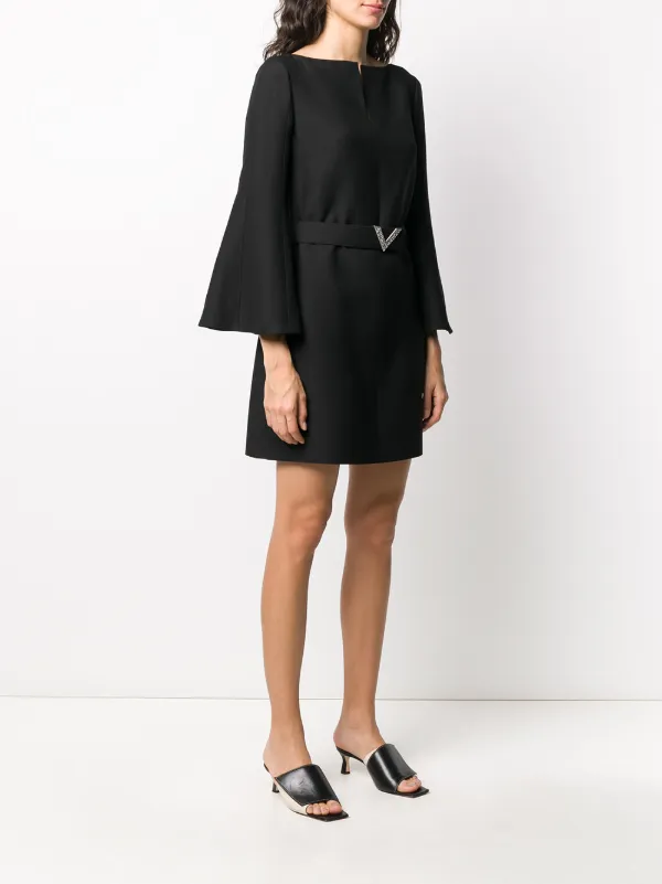 Valentino Garavani V Belt Dress Black FARFETCH PH