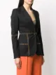 Gabriela Hearst fitted contrast-stitching blazer