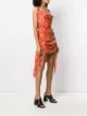 Charlotte Knowles check ruched dress