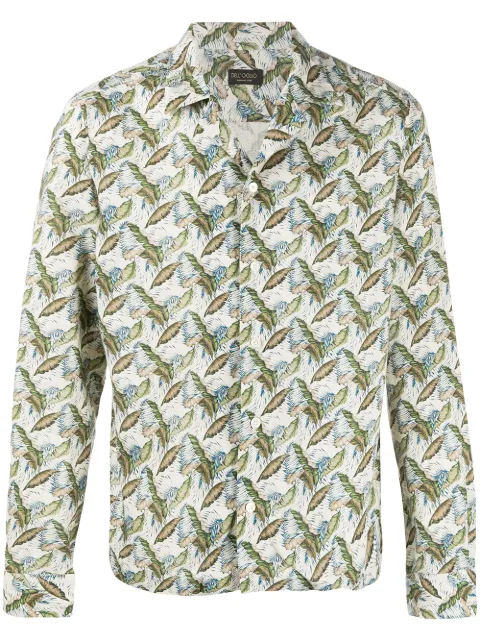 Dell'oglio foliage print shirt