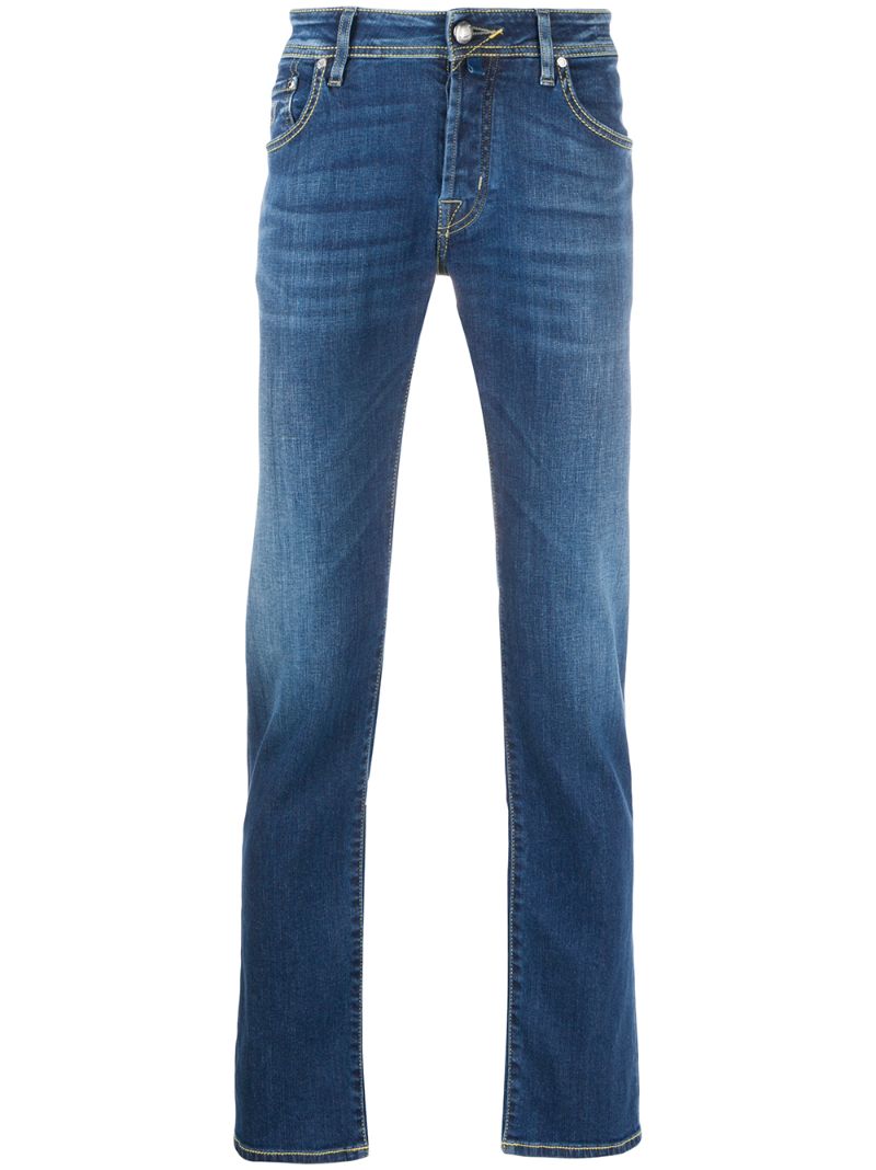 Jacob Cohen Low Rise Slim-fit Jeans In Blue