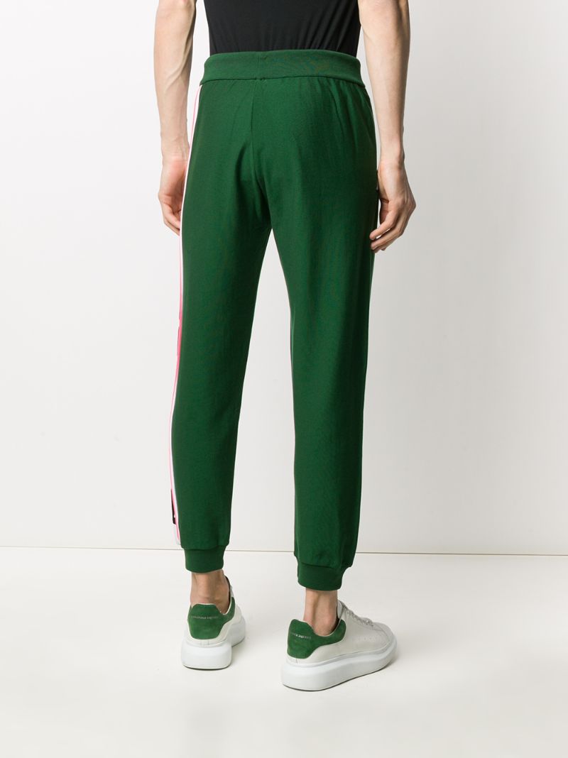 Shop Iceberg Tapered Track Pants In Green