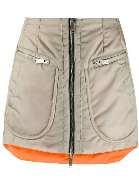 COUNTY OF MILAN bomber zip-up miniskirt