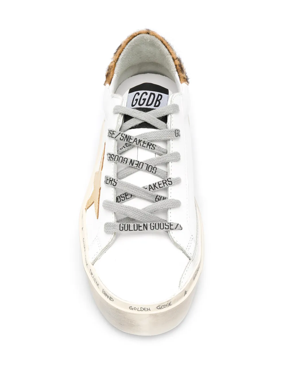 фото Golden goose кроссовки hi-star с эффектом потертости