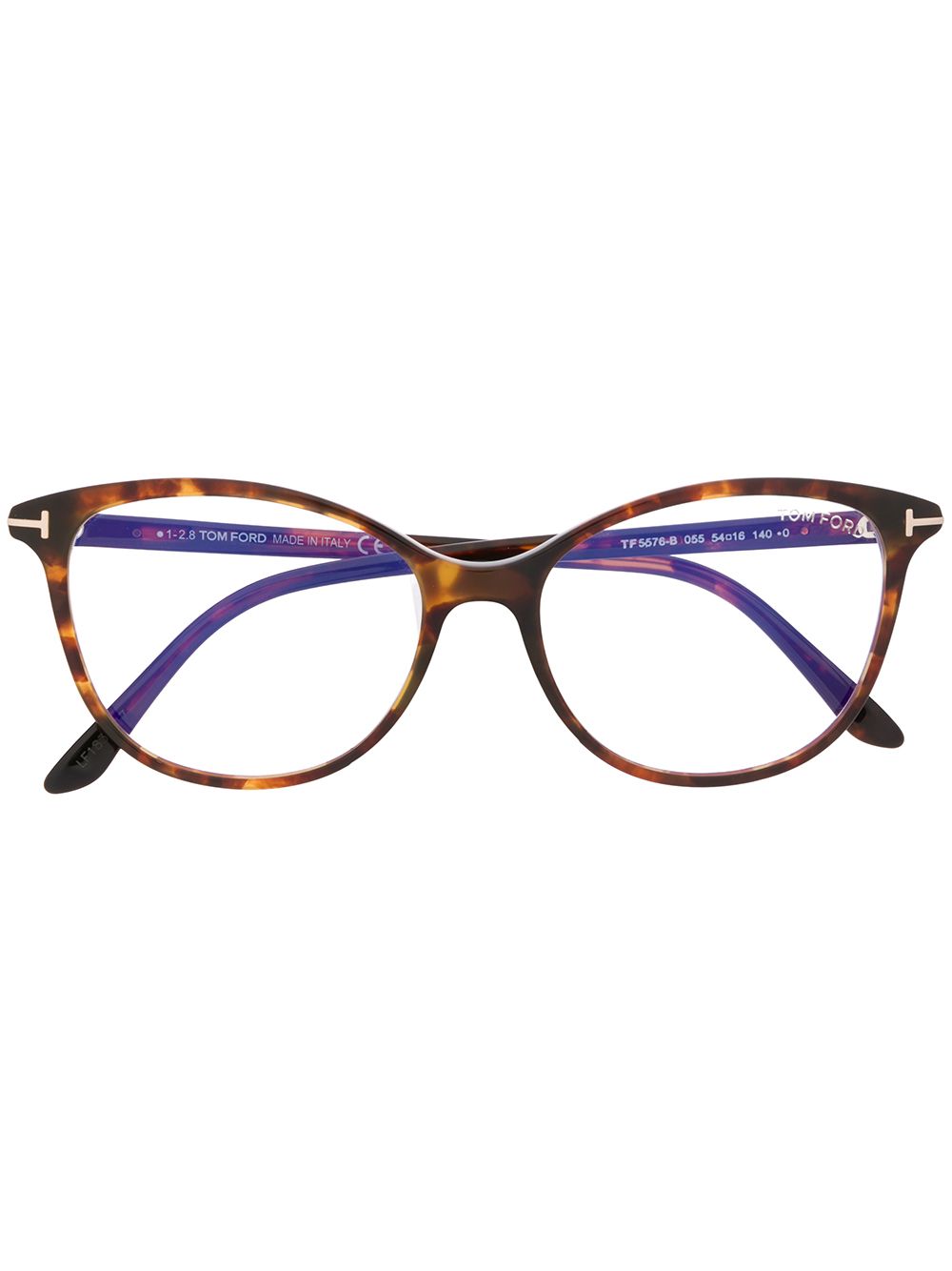 фото Tom ford eyewear очки tf5576-b в оправе черепаховой расцветки