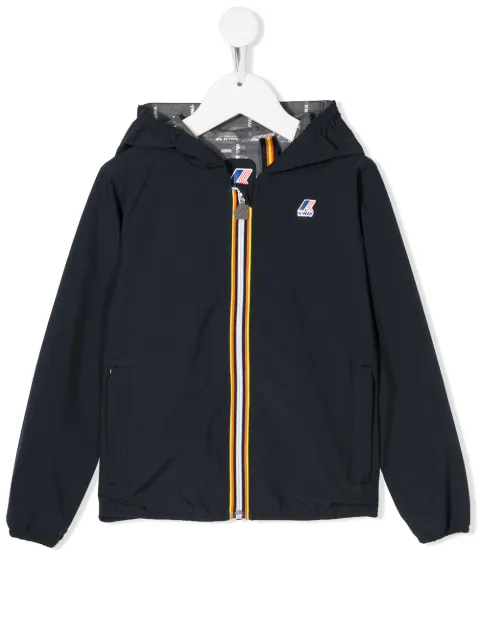 K Way Kids hooded zip-up jacket