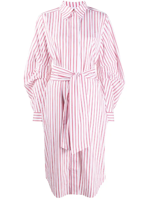 Ganni Striped Midi Dress Ss20 