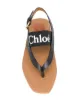 Chloé Woody logo strap sandals