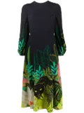 Valentino Garavani Panther in the Jungle midi dress - Blue