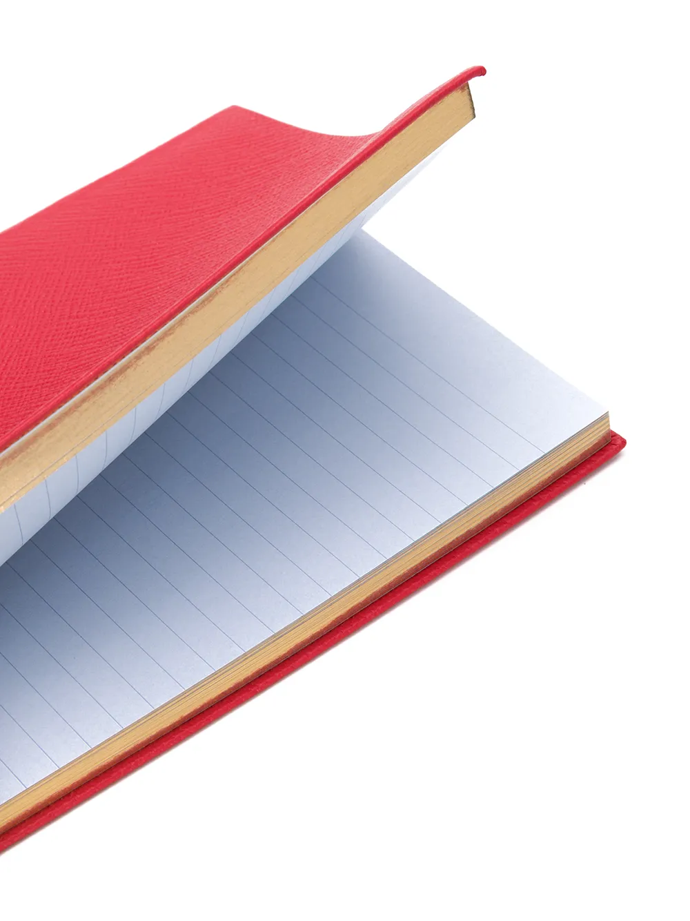 Smythson Soho Logo-print Notebook In Red