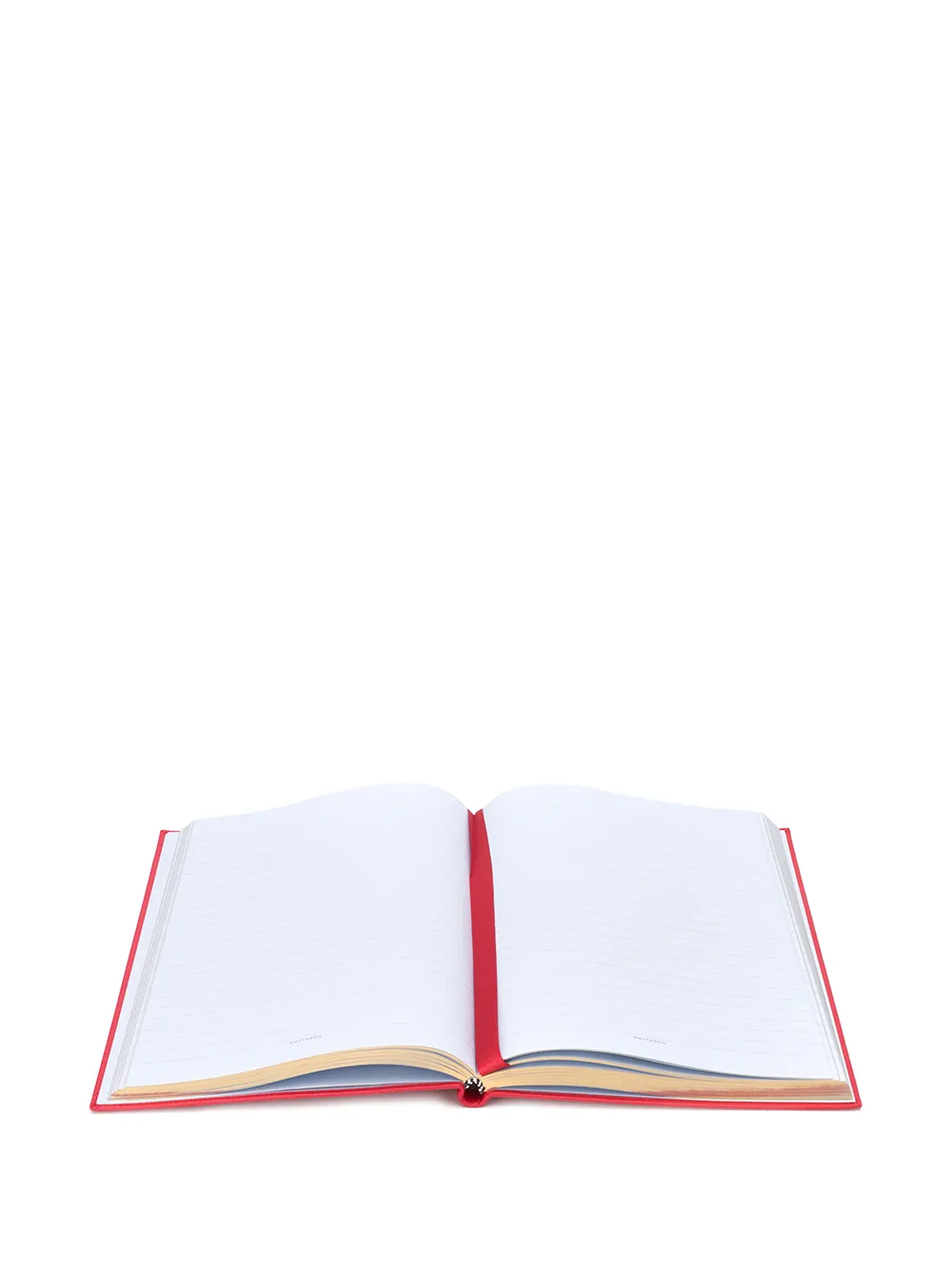 Smythson Soho Logo-print Notebook In Red