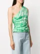 GANNI one-shoulder jacquard top