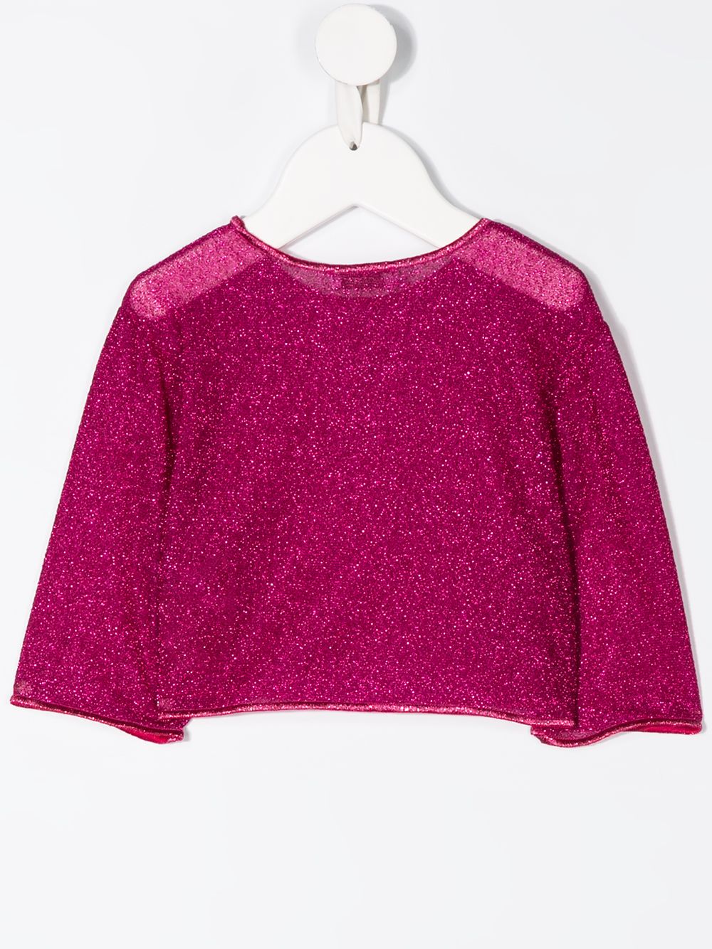 фото Oseree kids cropped sheer knit jumper