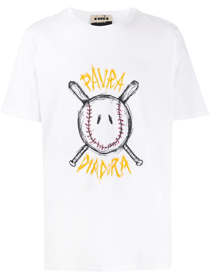 Paura Pavra Diadora T恤 In White
