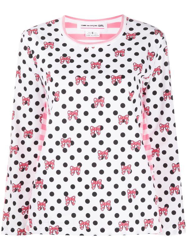 commes des garcons polka dot