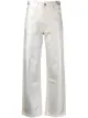 Image 1 of Helmut Lang metallic straight-leg jeans