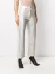 Helmut Lang metallic straight-leg jeans