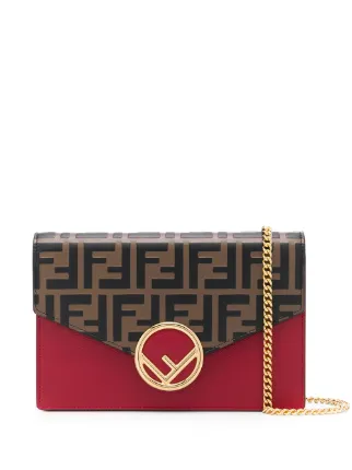 red fendi wallet