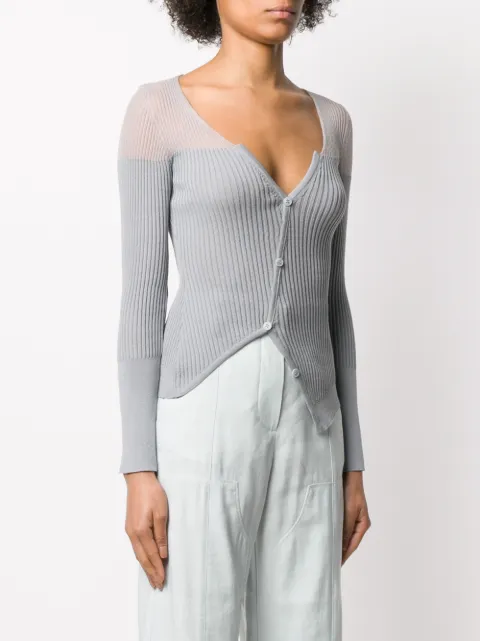 jacquemus asymmetric cardigan