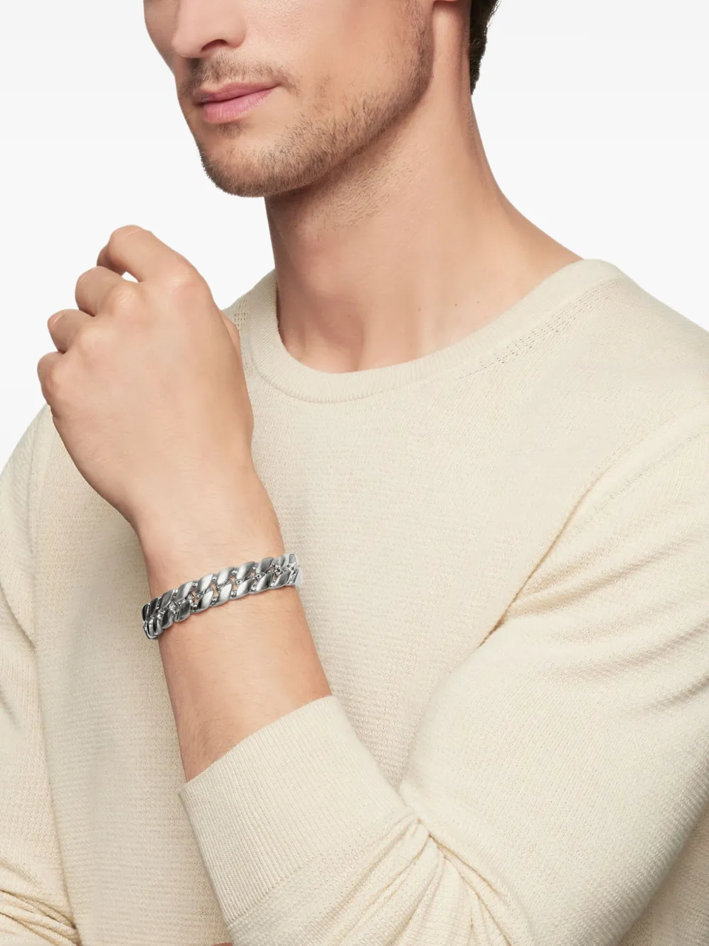 David Yurman Curb Chain ブレスレット 14.5mm スターリングシルバー | Image 2