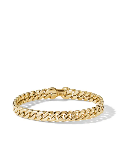 David Yurman 18kt yellow gold Curb Chain bracelet (8mm)