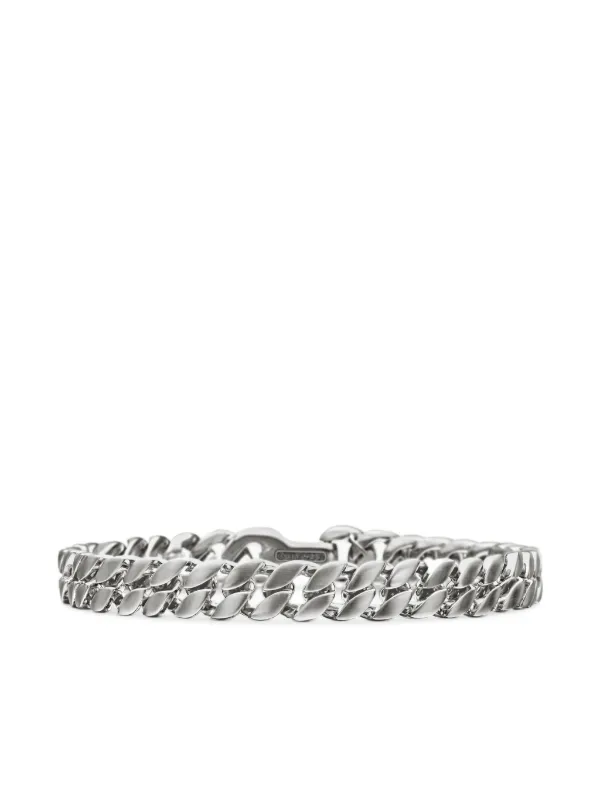 【David Yurman】スターリングシルバーチェーンブレスレット David Yurman Curb Chain ブレスレット 8mm スターリング