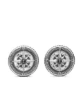 David Yurman sterling silver Maritime Compass diamond cufflinks (16mm)