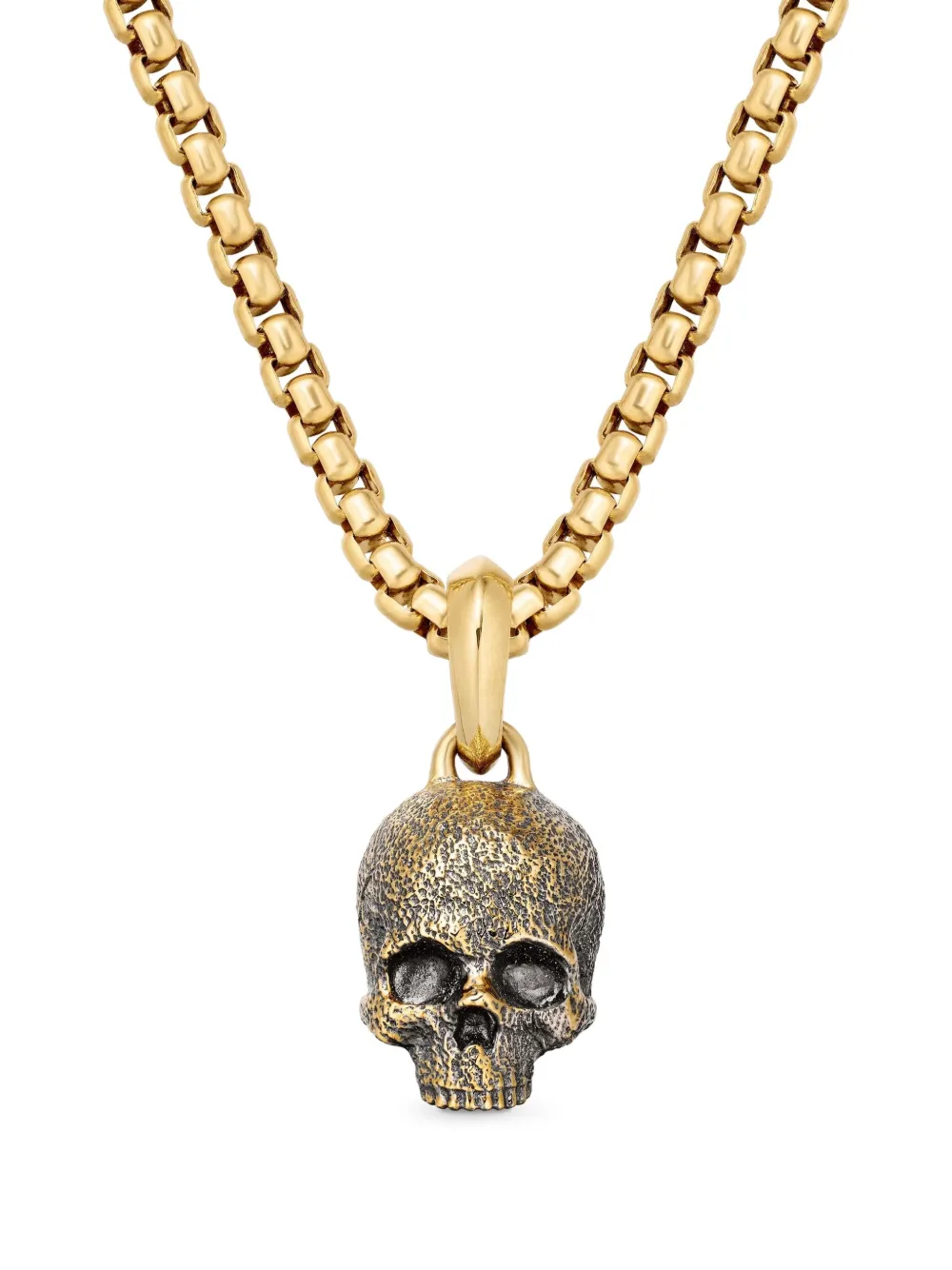 David Yurman 18kt yellow gold Memento Mori Skull amulet (16mm) | Gold | Image 1