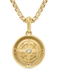 David Yurman 18kt yellow gold Maritime Compass diamond amulet (29.5mm)