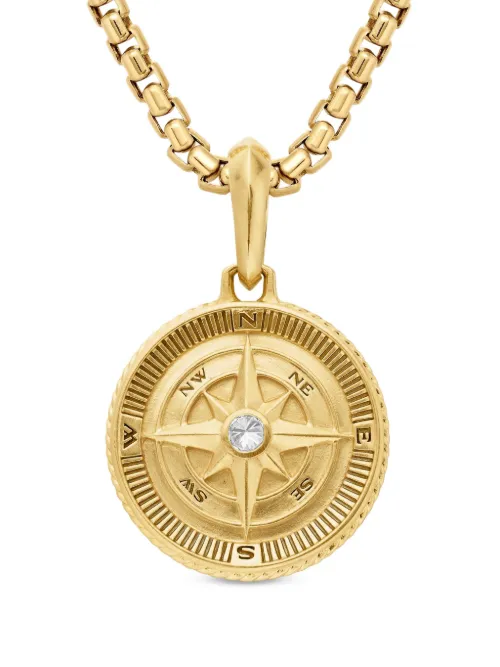 Pendentif Maritime Compass en 18ct pavé de diamants (29,5 mm) - David Yurman - Modalova